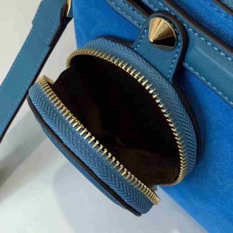 Fendi By The Way Medium Bag In Blue Suede