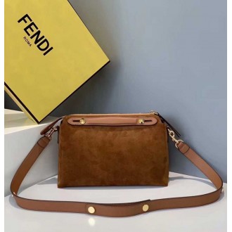 Fendi By The Way Medium Bag In Brown Suede