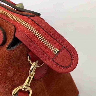 Fendi By The Way Medium Bag In Piment Suede