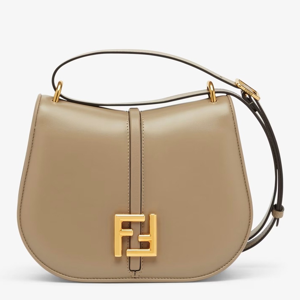 Fendi C'mon Medium Bag in Grey Calfskin