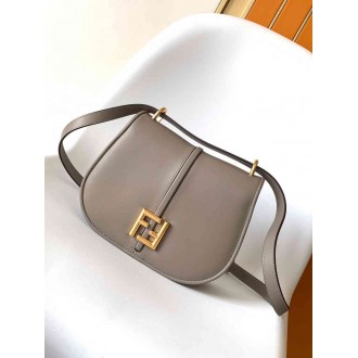 Fendi C'mon Medium Bag in Grey Calfskin