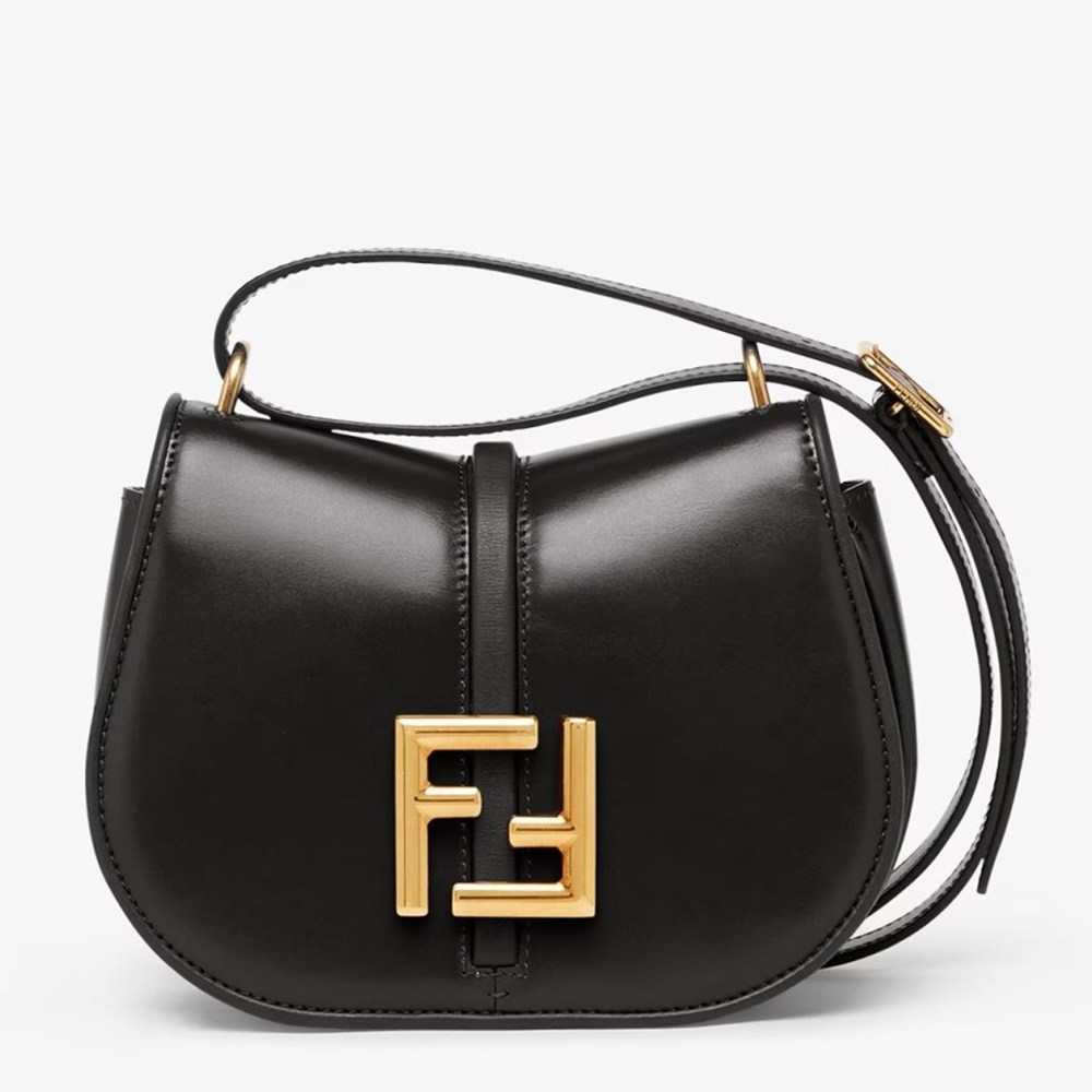 Fendi C'mon Small Bag in Black Calfskin