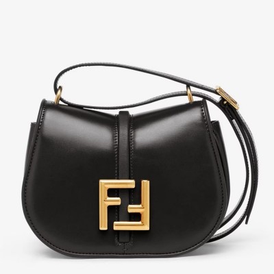 Fendi C'mon Small Bag in Black Calfskin