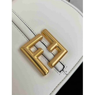 Fendi C'mon Small Bag in White Calfskin