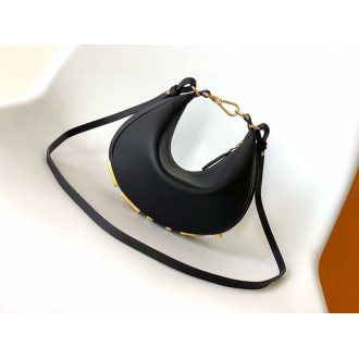Fendi Fendigraphy Mini Bag in Black Calfskin