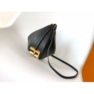Fendi Fendigraphy Mini Bag in Black Calfskin