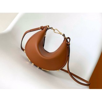 Fendi Fendigraphy Mini Bag in Brown Calfskin