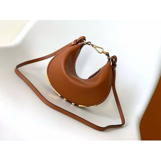 Fendi Fendigraphy Mini Bag in Brown Calfskin