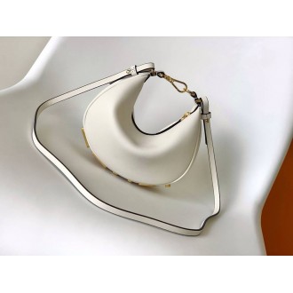 Fendi Fendigraphy Mini Bag in White Calfskin