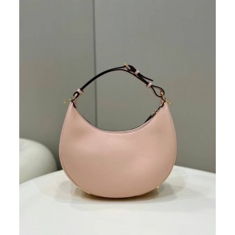Fendi Fendigraphy Small Hobo Bag In Pink Leather