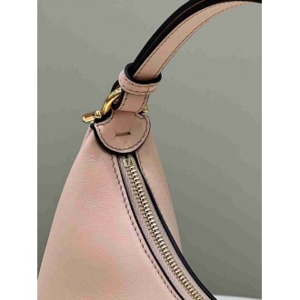 Fendi Fendigraphy Small Hobo Bag In Pink Leather