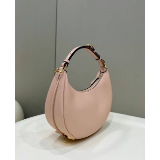 Fendi Fendigraphy Small Hobo Bag In Pink Leather