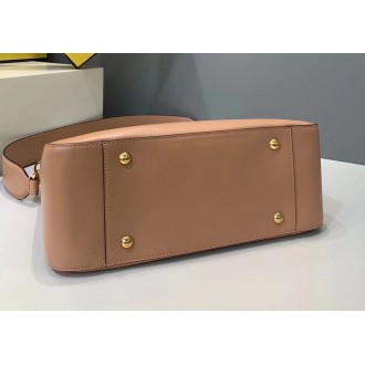 Fendi FF Tote Small Bag In Pink Calfskin