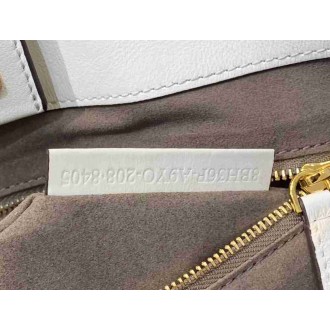 Fendi FF Tote Small Bag In White Calfskin