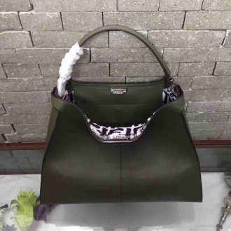 Fendi Green Peekaboo X Lite Large Bag