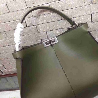 Fendi Green Peekaboo X Lite Large Bag