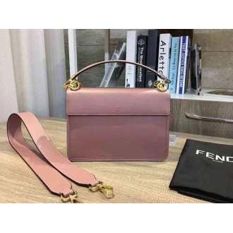 Fendi Kan I F Shoulder Bag In Pink Calfskin