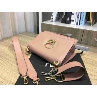 Fendi Kan I F Shoulder Bag In Pink Calfskin