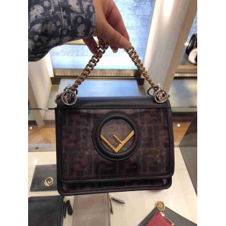 Fendi Kan I F Shoulder Bag In Tech Mesh