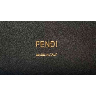 Fendi Kan U Bag In Black Leather and Suede