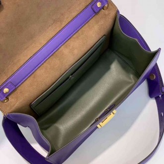 Fendi Kan U Bag In Purple Calfskin