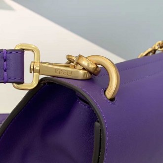 Fendi Kan U Bag In Purple Calfskin