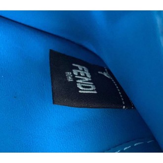 Fendi Kan U Shoulder Bag In Multicolor Leather and Suede