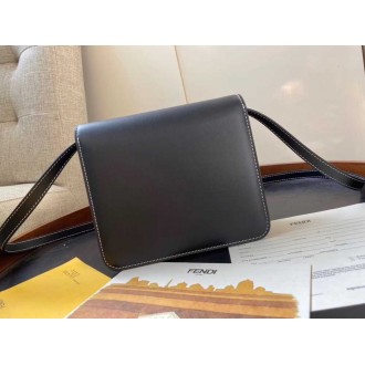 Fendi Karligraphy Bag In Black Calfskin Leather
