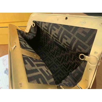 Fendi Medium First Bag In Brown Nappa Leather