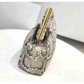 Fendi Medium First Bag In Natural Python Leather