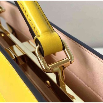 Fendi Peekaboo ISeeU East-West Bag In Yellow Nappa