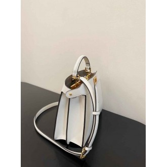 Fendi Peekaboo ISeeU Small Bag In White Calfskin