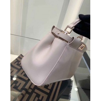 Fendi Peekaboo Mini Bag In Light Pink Nappa Leather