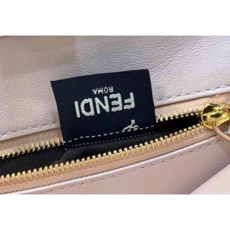 Fendi Peekaboo Mini Bag In Light Pink Nappa Leather