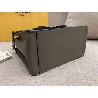Fendi Regular Flip Tote Bag In Grey Calfskin