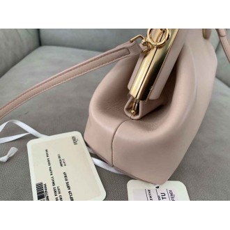 Fendi Small First Bag In Beige Nappa Leather