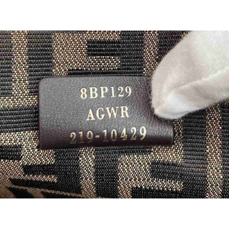 Fendi Small First Bag In Camel Leather with Python F