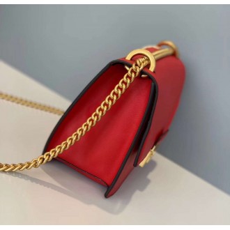 Fendi Small Kan U Bag In Red Calfskin