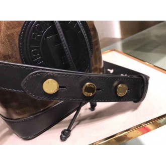Fendi Small Mon Tresor Bucket Fabric Black Bag