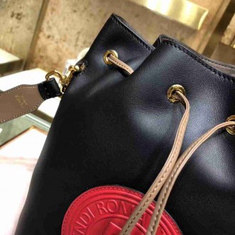 Fendi Small Mon Tresor Red Circle Logo Bag