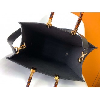 Fendi Sunshine Medium Tote Bag In Black FF Calfskin