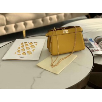 Fendi Yellow Peekaboo ISeeU Pochette Bag