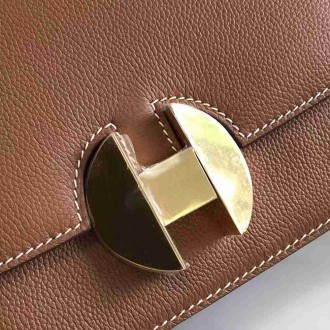Hermes 2002 20cm Bag In Gold Evercolor Calfskin