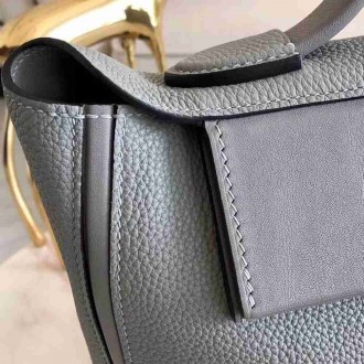 Hermes 24 24 29 Bag In Blue Glacier Clemence Calfskin