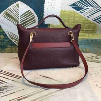 Hermes 24 24 29 Bag In Bordeaux Clemence Calfskin