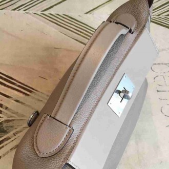 Hermes 24 24 29 Bag In Gris Asphalt Clemence Calfskin