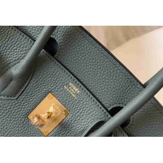 Hermes Vert Amande Clemence Birkin 35cm Bag