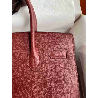 Hermes Birkin 30 Sellier Handmade Bag in Rouge H Epsom Calfskin
