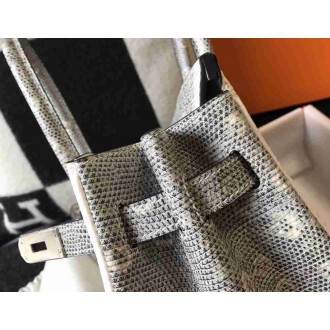 Hermes Birkin 30cm Bag In Ombre Embossed Natural Lizard