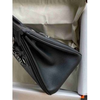 Hermes Birkin Rock 25 Handmade Bag in Black Volupto Leather